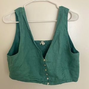 Madewell crop vest
